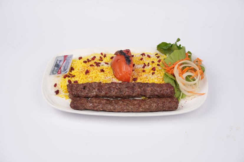 كباب تشلو مع أرز بالزعفران